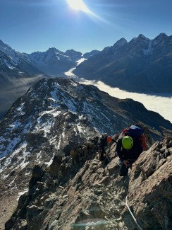 Above the inversion cloud and into the sunshine ☀️🏔️
Last week’s Winter Mountaineering Course delivered incredible conditions in Aoraki / Mount Cook National Park. With the airport socked in under cloud for several days, it felt like we had the whole National Park to ourselves.
Highlights included cramponing across a surprisingly well-covered (for May!) Ball Glacier in firm conditions, practicing avalanche rescue skills with the intuitive new Ortovox Diract Voice beacon (thanks @mountainadventurenz), and route-finding down Ball Ridge with stunning views out to Aoraki.
Over the course, participants developed essential winter mountaineering skills including:
• crampon and ice axe techniques
• glacier travel
• avalanche awareness and rescue
• ropework and belaying
• snow anchors
• route-finding and mountain decision-making
A fantastic week in the mountains with an enthusiastic crew and exceptional early winter conditions. ❄️⛏️
📸 @elke_mountain_guide
🔗 https://alpinerecreation.com/new-zealand-alpine-instruction-courses/mountaineering-and-climbing-instruction-courses/winter-mountaineering-course
#WinterMountaineering #AorakiMountCook #MountaineeringCourse #NZMountains #CarolineHut Alpine Recreation - Above the inversion cloud and into the sunshine ☀️🏔️ Last week’s Winter Mountaineering Course delivered incredible conditions in Aoraki / Mount Cook National Park. 3
