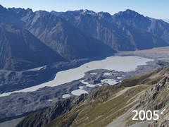 Terminal Lake Tasman glacier